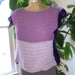 Shapes of Purple Crochet Summer Top